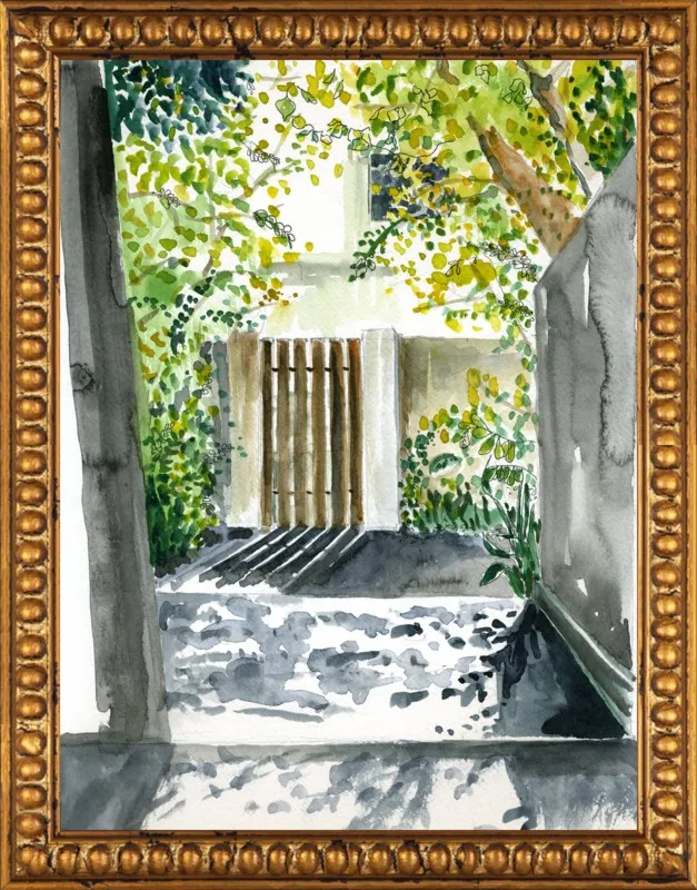 Garden Gate by Miri Eshet for Artfully Walls