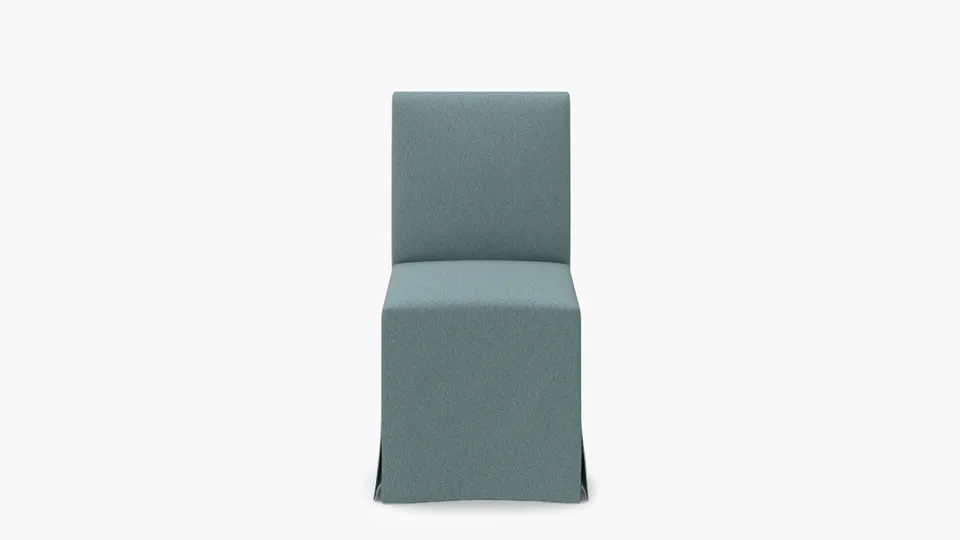 Slipcovered Signature Dining Chair, Seaglass Everyday Linen