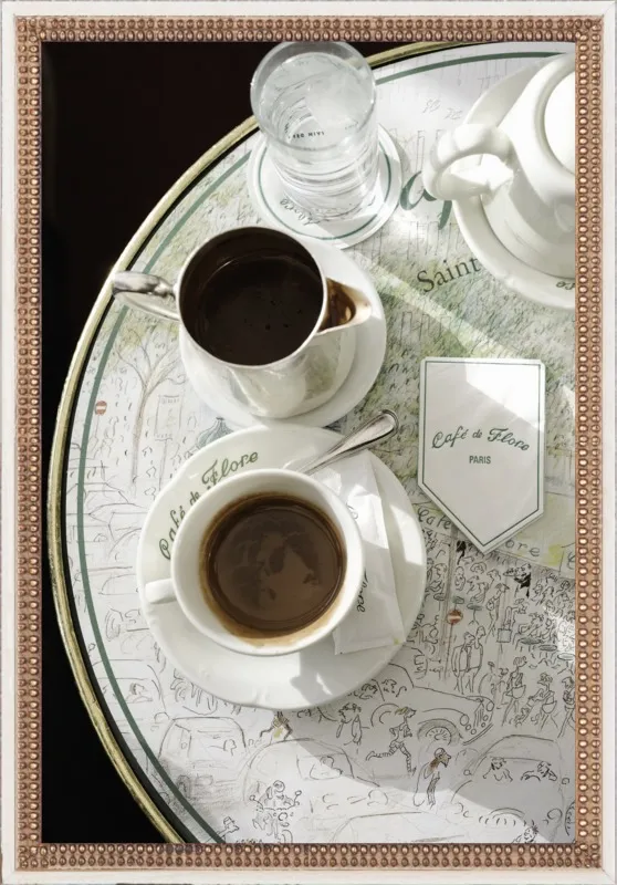 Chocolat chaud au Café de Flore by Lauren & Annael Tolila for Artfully Walls