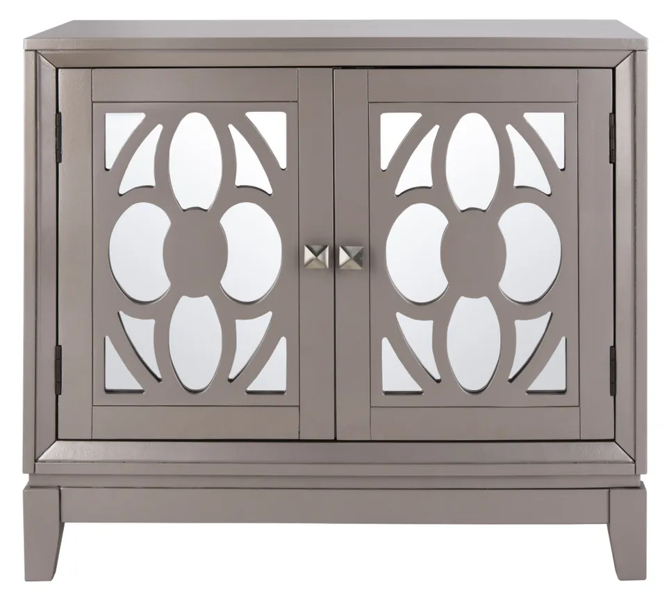 Shannon 2 Door Chest - Champagne/Mirror