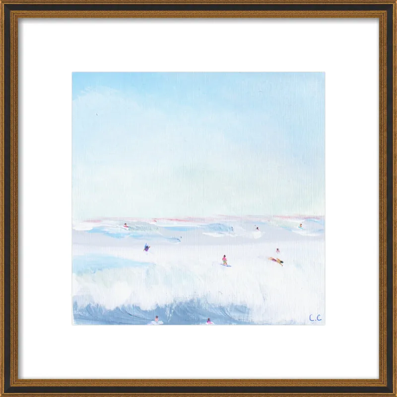 Soft Blue Surf  by Caroline Chriss  for Artfully Walls