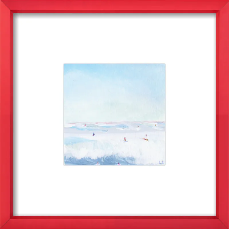 Soft Blue Surf  by Caroline Chriss  for Artfully Walls