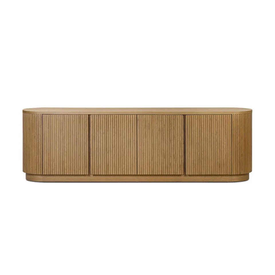 Delphi Media Console - Desert Oak Veneer