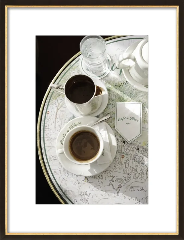 Chocolat chaud au Café de Flore by Lauren & Annael Tolila for Artfully Walls