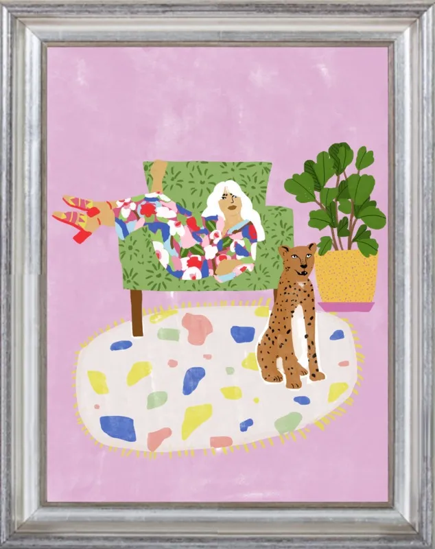 Lady and her tiger by Alja Horvat for Artfully Walls