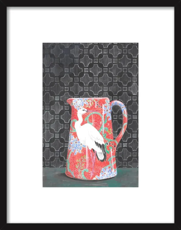 Red Vase by Miri Eshet for Artfully Walls