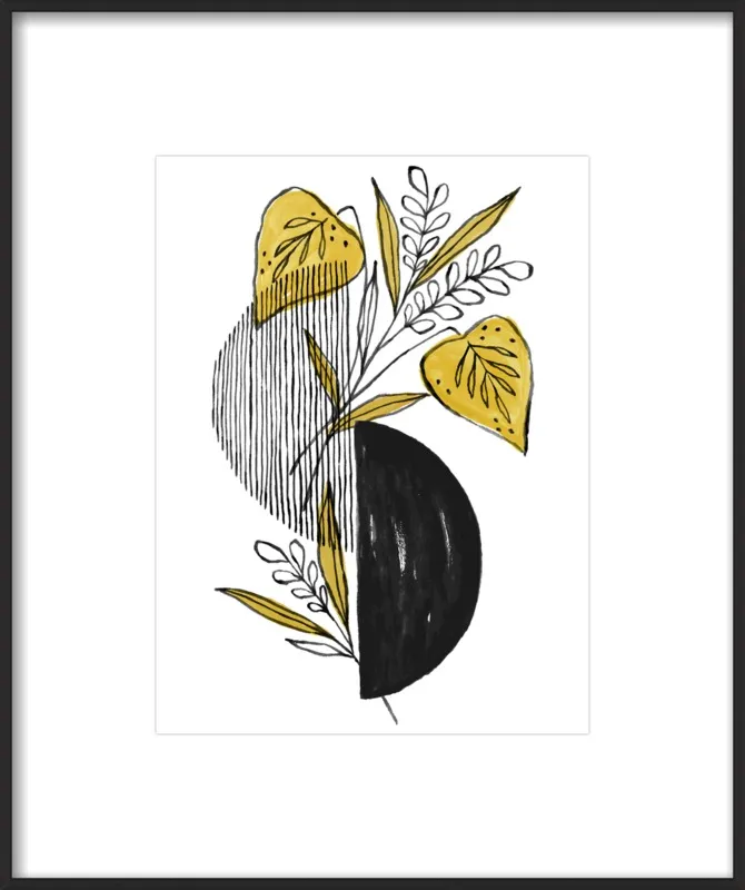 Midnight Foliage by Cece Merkle for Artfully Walls