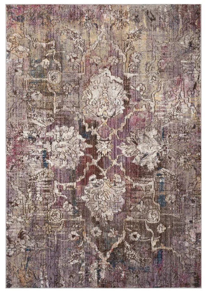 Arlo Home Woven Area Rug, BTL487U, Pink/Grey,  6' X 9'