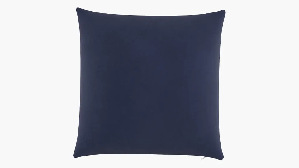 Throw Pillow 22", Navy Classic Velvet, 22" x 22"
