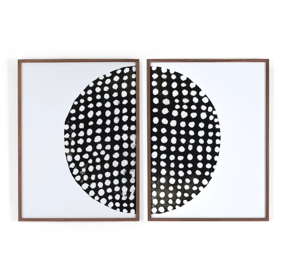 Global Disco Diptych, Black by Jess Engle - Black