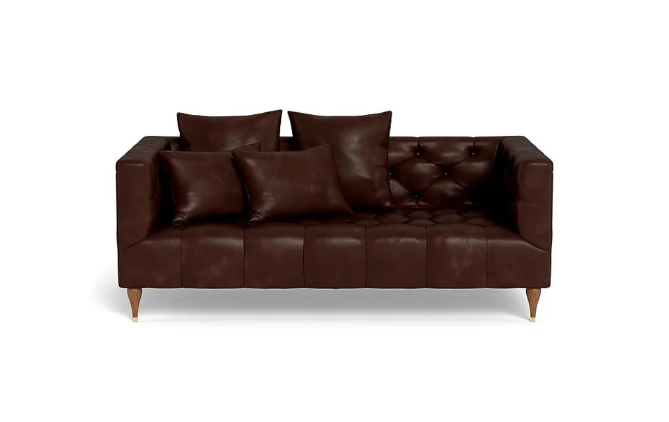 Ms. Chesterfield Leather Loveseat by Apartment Therapy