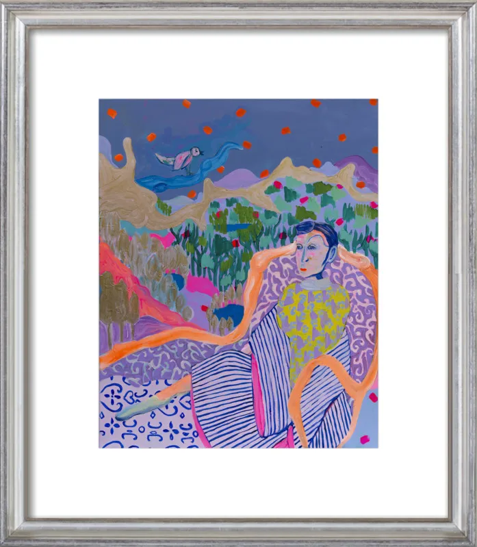 "The Nightingale" illustration by Davina Shefet for Artfully Walls