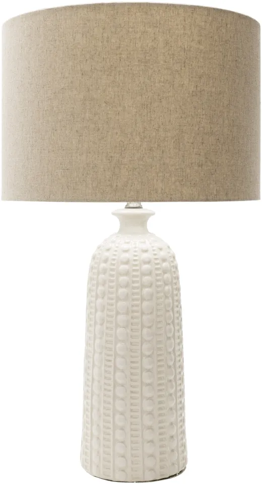 Newell White Glazed,Crackle 29"H x 16"W x 16"D Accent Table Lamp