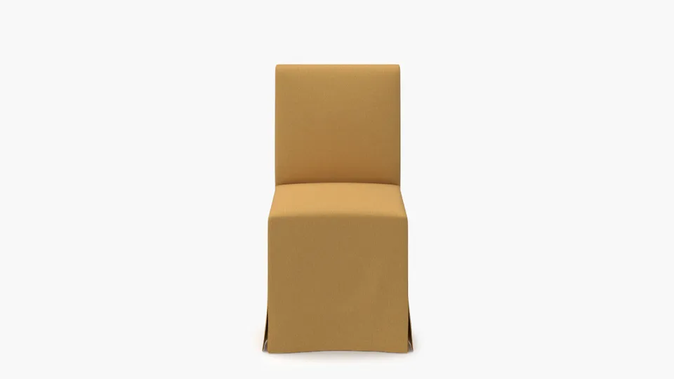 Slipcovered Signature Dining Chair, French Yellow Everyday Linen