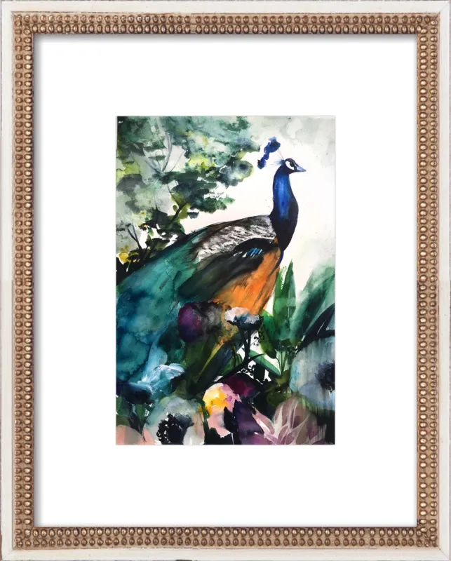 Peacock Garden by Christine Lindstrom for Artfully Walls