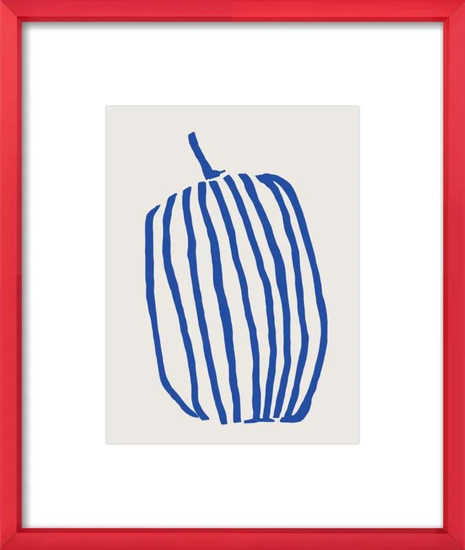 Striped pumpkin by Jessica Nielsen for Artfully Walls