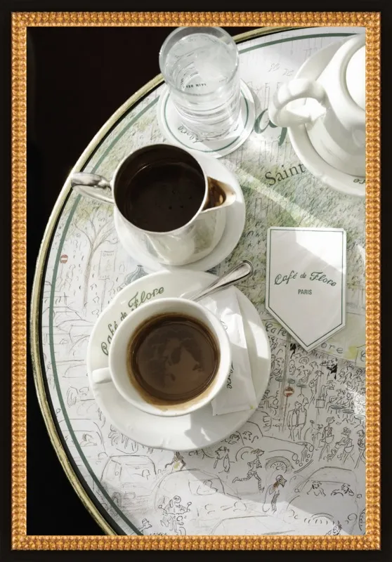 Chocolat chaud au Café de Flore by Lauren & Annael Tolila for Artfully Walls