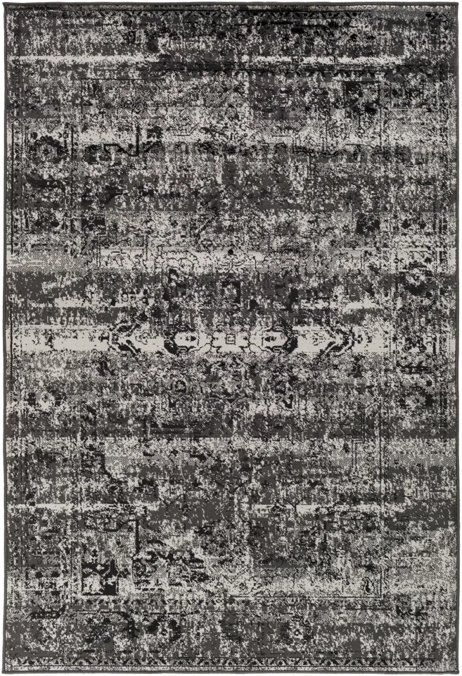 Paramount Black Indoor 1'10" x 2'11" Machine Woven Rug