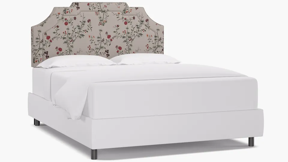 Art Deco Headboard, Multi Bamboo Garden, Queen
