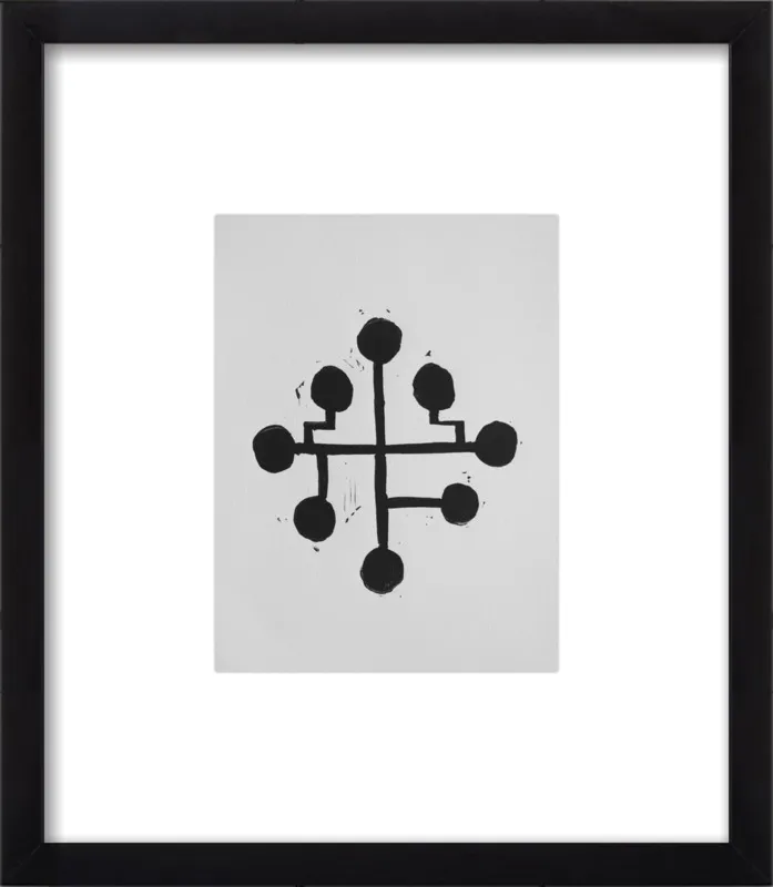 Geometric Midcentury Atomic Print by Stacy Rajab for Artfully Walls