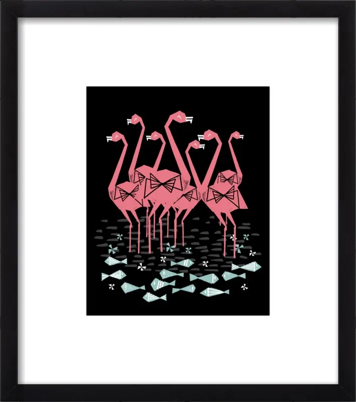 Flamingos by Andrea Lauren for Artfully Walls