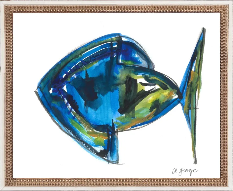 Asbtract Fish by Anthony George for Artfully Walls