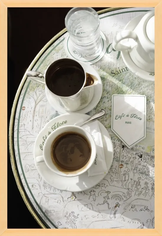 Chocolat chaud au Café de Flore by Lauren & Annael Tolila for Artfully Walls