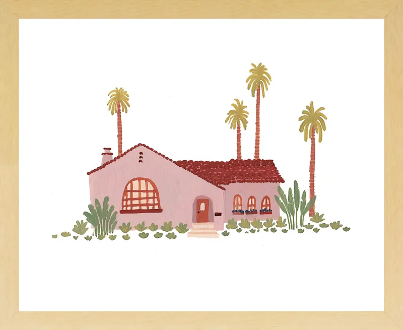 Pink Bungalow by Taylor Ann for Artfully Walls