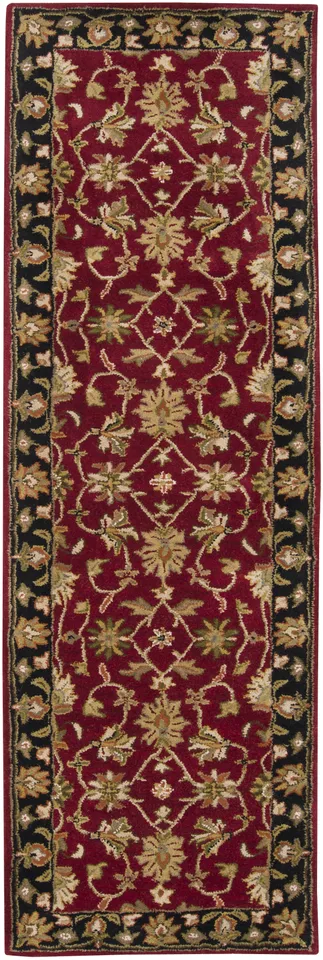Crowne Brown Indoor 2'6" x 8' Handmade Rug