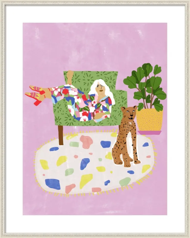 Lady and her tiger by Alja Horvat for Artfully Walls