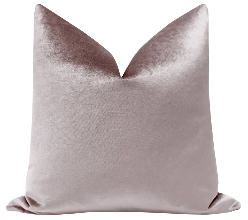 FAUX SILK VELVET // SMOKEY LAVENDER - 14" X 36"