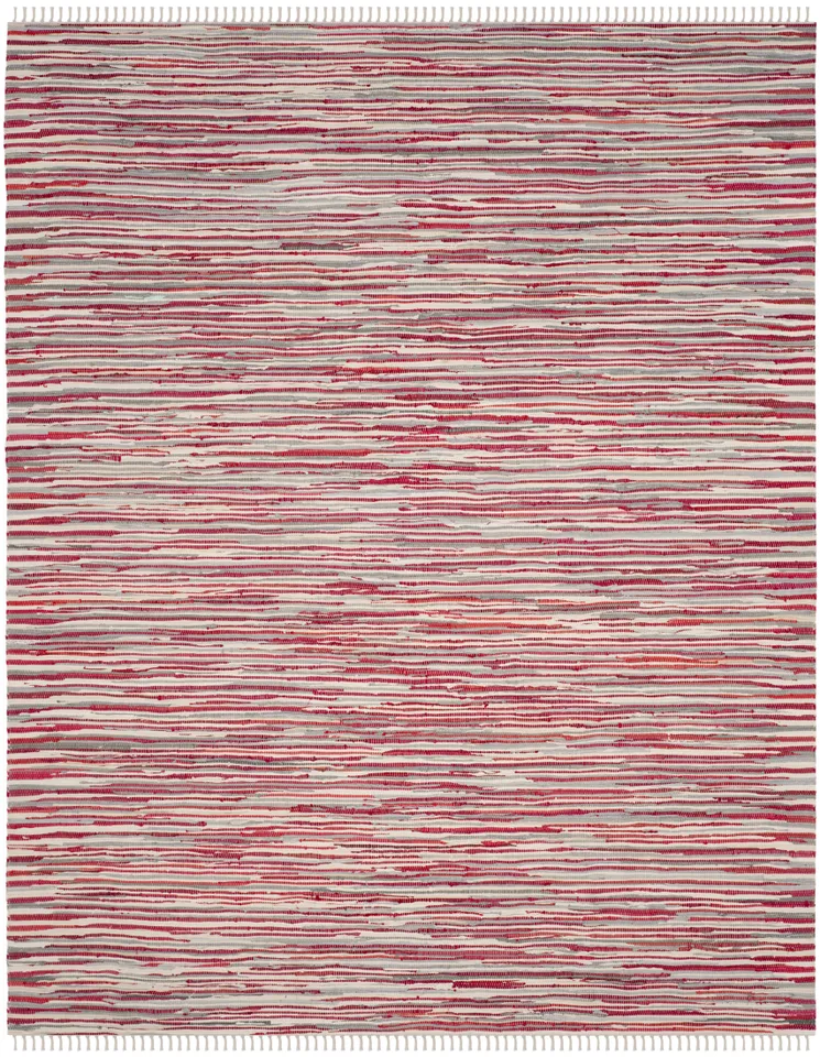 Arlo Home Hand Woven Area Rug, RAR129R, Red/Multi,  8' X 10'