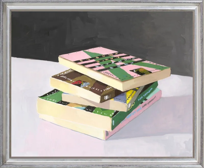 Vonnegut Stack by Elizabeth Mayville for Artfully Walls