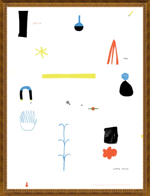 Working hard by playing around  by Agata Królak for Artfully Walls