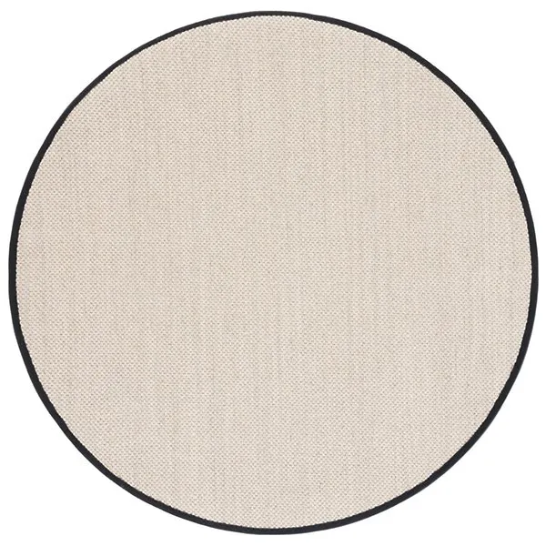 Natural Weave Solid Bordered Area Rug