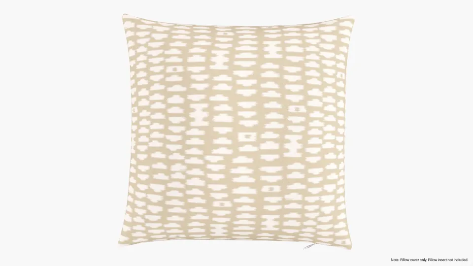 Throw Pillow Cover 18", Sand Odalisque, 18" x 18"