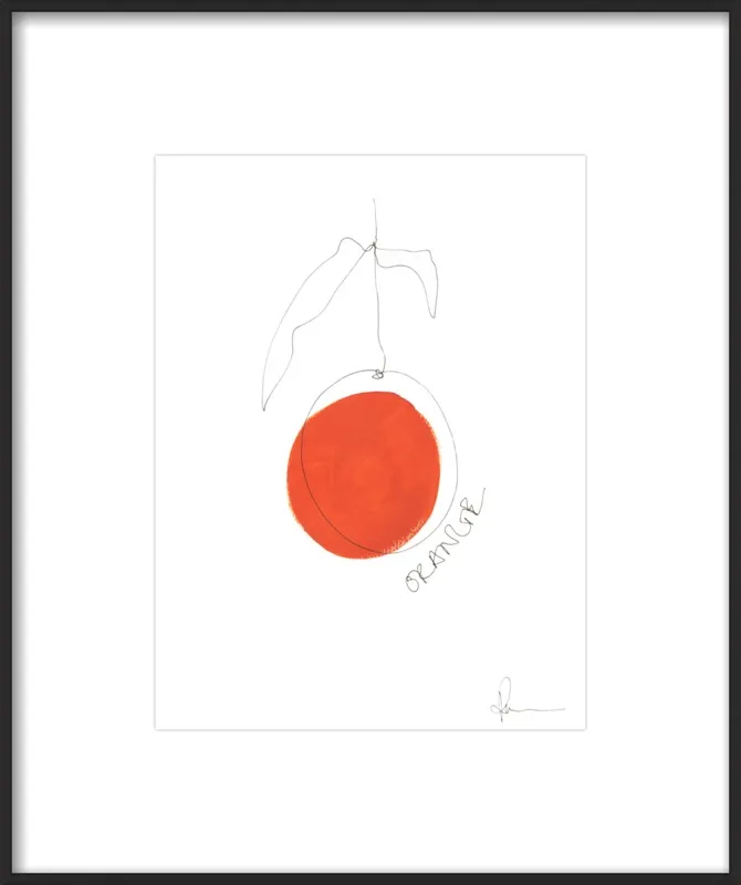 Orange by Polly Mann for Artfully Walls