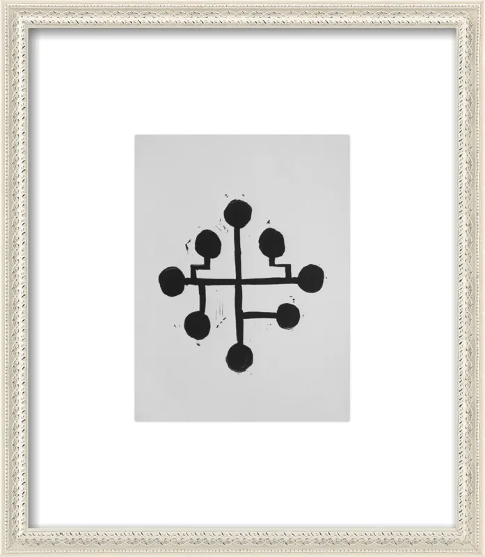 Geometric Midcentury Atomic Print by Stacy Rajab for Artfully Walls