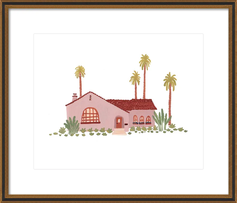 Pink Bungalow by Taylor Ann for Artfully Walls