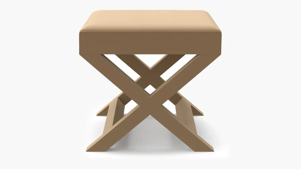 X Bench, Camel Performance Plush Velvet