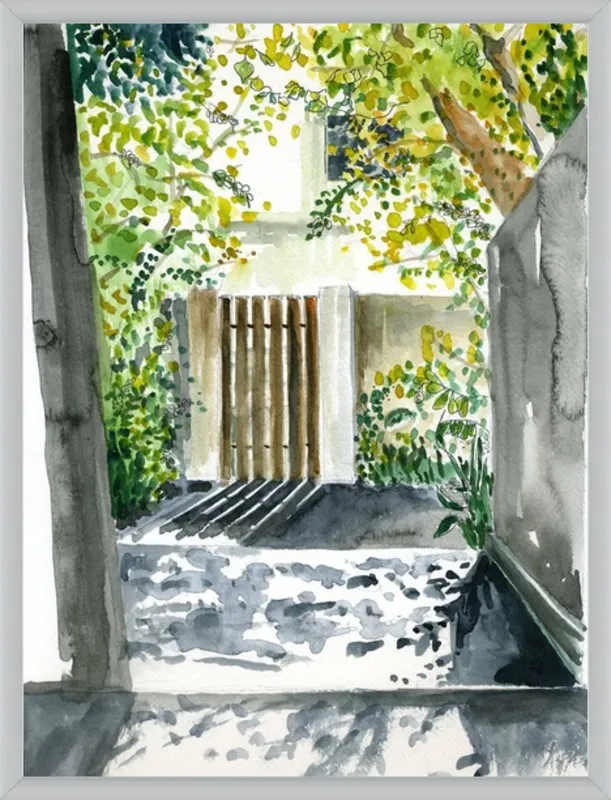 Garden Gate by Miri Eshet for Artfully Walls