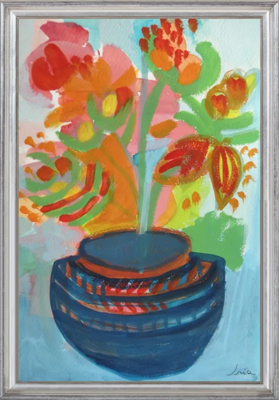 Red Flowers by Iria Fernandez Alvarez for Artfully Walls