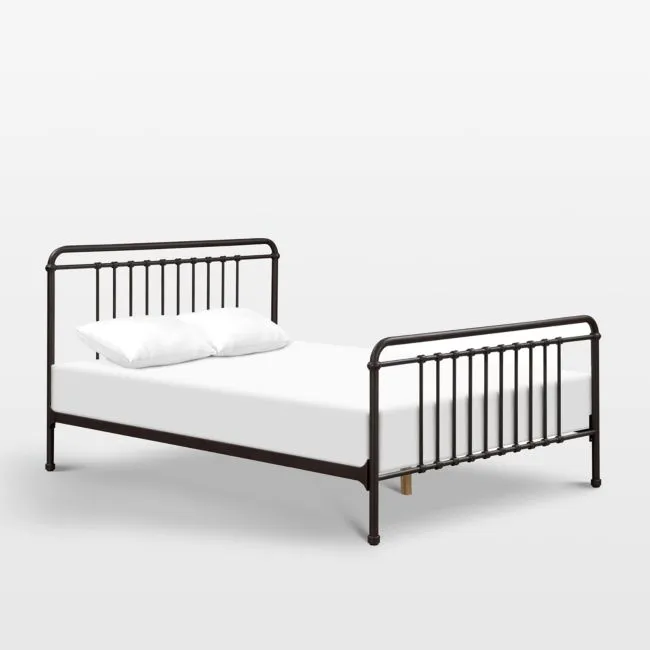 Namesake Winston Vintage Black Iron Full Kids Bed