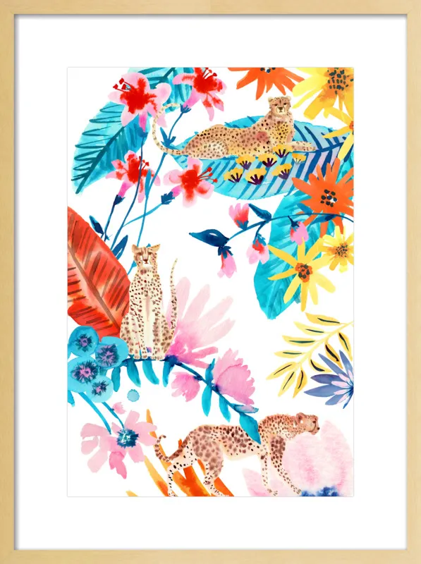 Cheetah Jungle by Jen Lindup for Artfully Walls