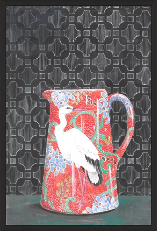 Red Vase by Miri Eshet for Artfully Walls