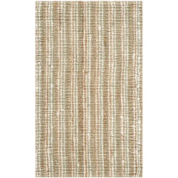 Natural Weave Chunky Stripe Two-Tone Area Rug