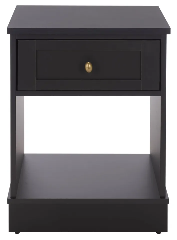 Shafa Side Table - Black / Brass