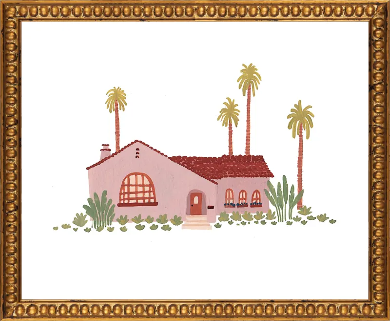 Pink Bungalow by Taylor Ann for Artfully Walls