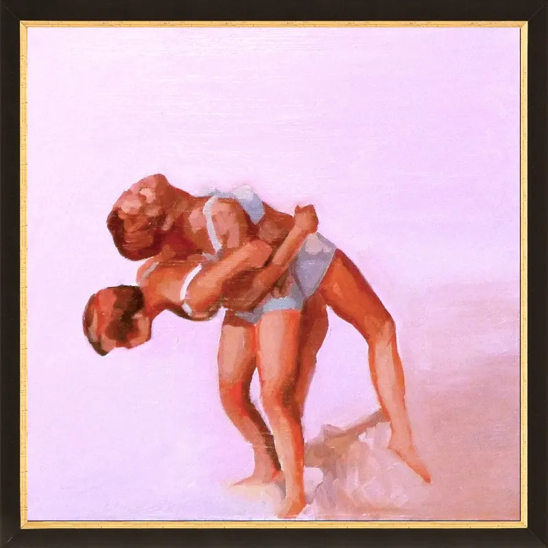 wrestling by Mary Sinner for Artfully Walls