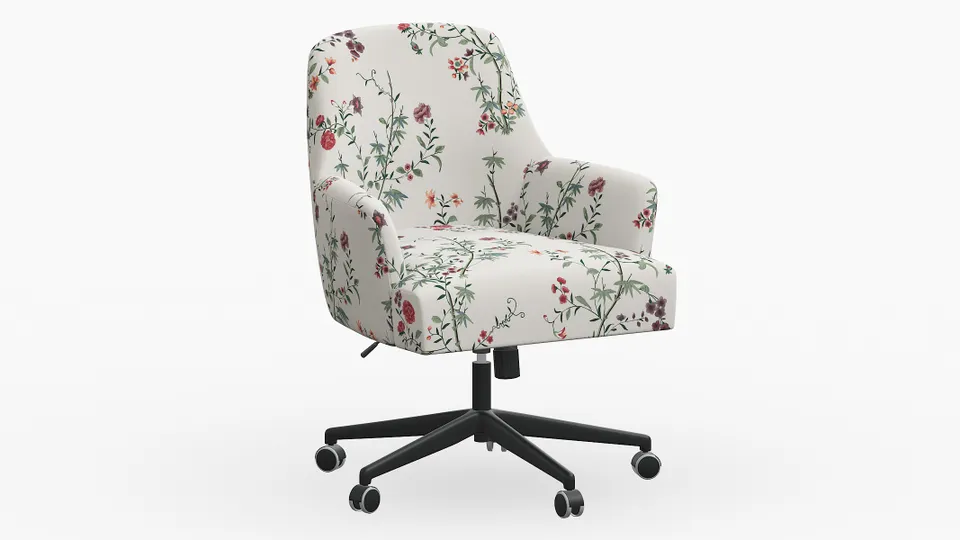 Modern Task Chair, Multi Bamboo Garden